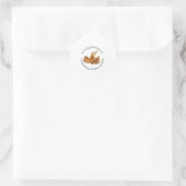 Triceratops-Speicher Runder Aufkleber (Tasche)