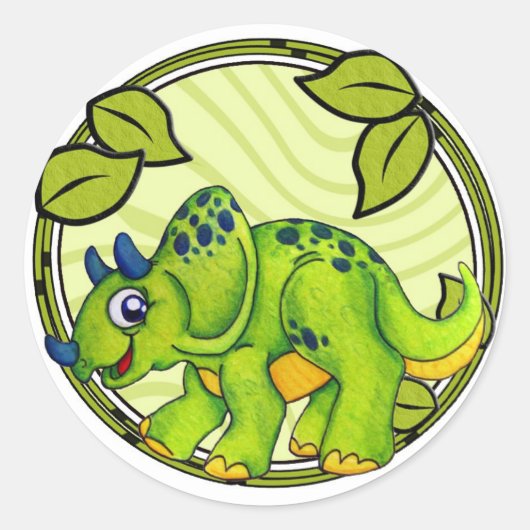 Triceratops Sticker (Vorderseite)