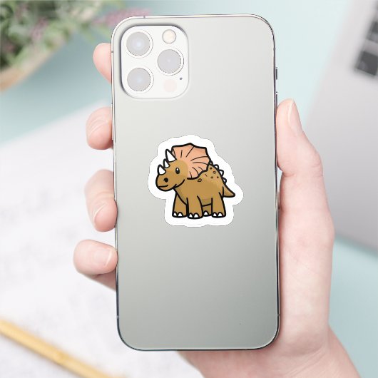 Triceratops Sticker (Telefon)