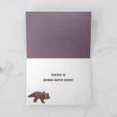 Triceratops Toy Dinosaur Custom Geburtstag Karte (Innenseite)