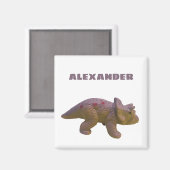 Triceratops und Ihr Name Toy Dinosaurier Magnet (Vorderseite/Rückseite)