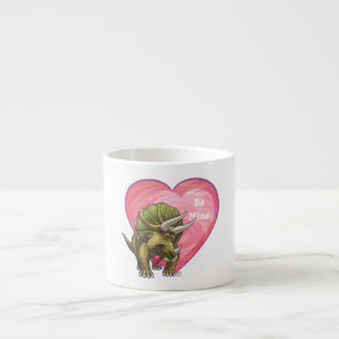 Triceratops Valentinstag Espressotasse