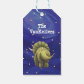 Triceratops Weihnachtsgeschenke Tags Geschenkanhänger (Rückseite)