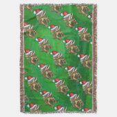 Tricerops Christmas Green Decke (Vorderseite Vertikal)