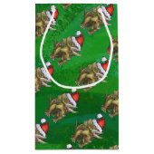 Tricerops Christmas Green Kleine Geschenktüte (Rückseite)