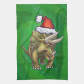 Tricerops Christmas Green Küchentuch (Vertikal)
