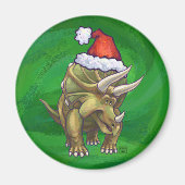 Tricerops Christmas Green Magnet (Vorne)