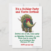 Tricerops Weihnachten Einladung (Rückseite)