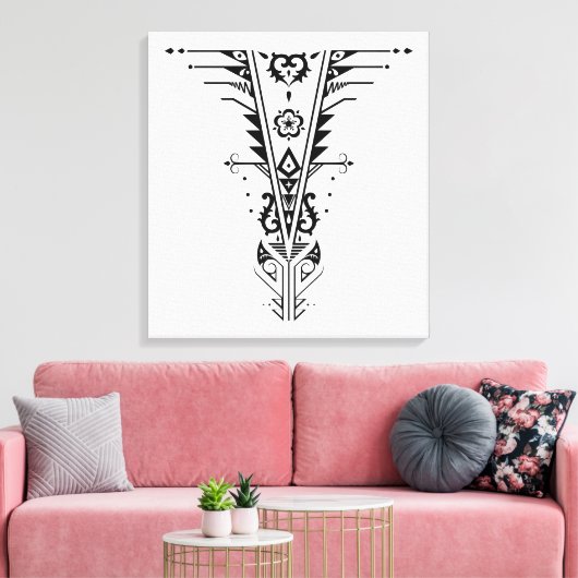 Trichotomie Leinwanddruck (Insitu (Wohnzimmer))