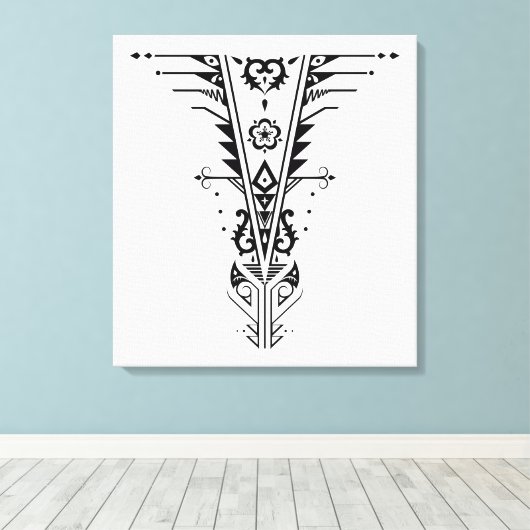 Trichotomie Leinwanddruck (Insitu (Holzboden))