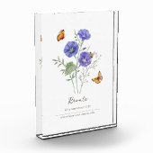 Trichterwinde Geburtsmonatsblume Fotoblock (Links)