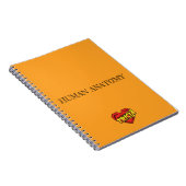 Tricia Heart Orange Notizblock (Rechte Seite)