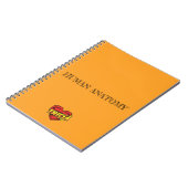 Tricia Herz Orange Notizblock (Linke Seite)