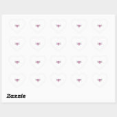 Tricia-Libelle Herz-Aufkleber (Blatt)