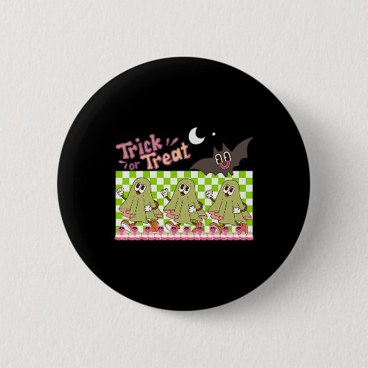 Trick der Leckerei Halloween Button (Vorderseite)