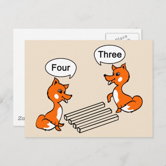 Trick Fox Postkarte (Vorne/Hinten)