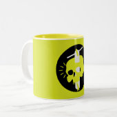 Trick Freestyle Pro Roller Zweifarbige Tasse (Vorderseite Links)