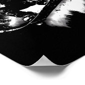 Trick Jump Nose Grab Snowboarding Poster (Ecke)