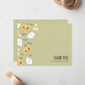 Trick Leckerei Boo! | Notizkarten, die wir Ihnen g Mitteilungskarte (Vorderseite/Rückseite Beispiel)