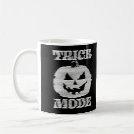 Trick/Leckerei-Modus Doppelseitiger Glitchy Pumpki Kaffeetasse