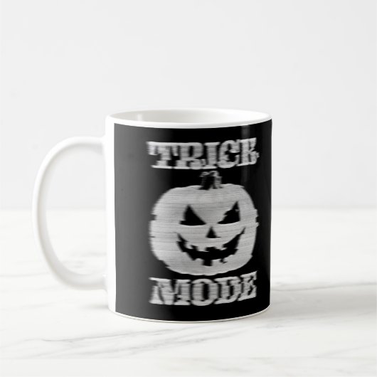Trick/Leckerei-Modus Doppelseitiger Glitchy Pumpki Kaffeetasse (Links)
