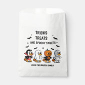 Trick Leckerei Spooky Niedlich Halloween Geschenktütchen (Vorderseite)