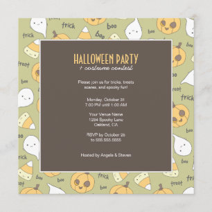 Trick-LeckereiBoo! Halloween-Party-Einladungen Einladung