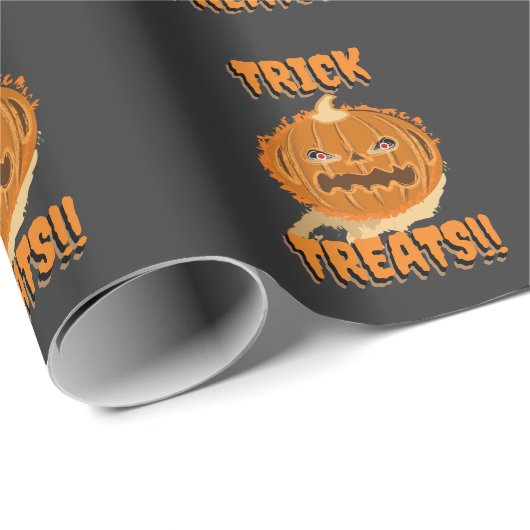 TRICK LECKEREIEN! (HALLOWEEN) GESCHENKPAPIER (Rolleneckpunkt)