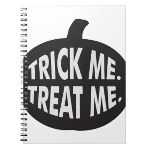 Trick Me-Leckerei B/W Notizblock