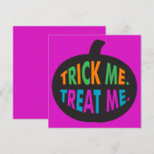 Trick Me Leckerei Me, Halloween Multi-Color (Vorne/Hinten)