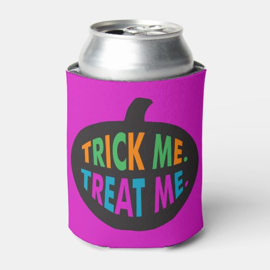 Trick Me Leckerei Me, Halloween Multi-Color Dosenkühler (Kanne Vorderseite)