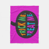 Trick Me Leckerei Me, Halloween Multi-Color Fleecedecke (Vorderseite)
