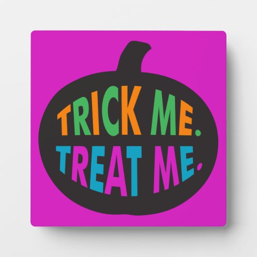 Trick Me Leckerei Me, Halloween Multi-Color Fotoplatte (Vorderseite)