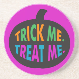 Trick Me Leckerei Me, Halloween Multi-Color Getränkeuntersetzer