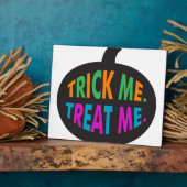 Trick Me Leckerei Me mehrfarbig Fotoplatte (Seite)