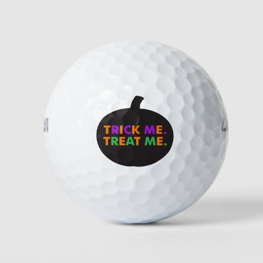 Trick Me Leckerei Me Multi-Colors Golfball (Vorderseite)