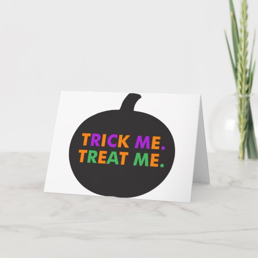 Trick Me Leckerei Me, Multi-Colors Karte (Vorderseite)