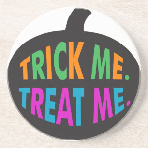 Trick Me Treat Me Multi-Color Sandstein Untersetzer