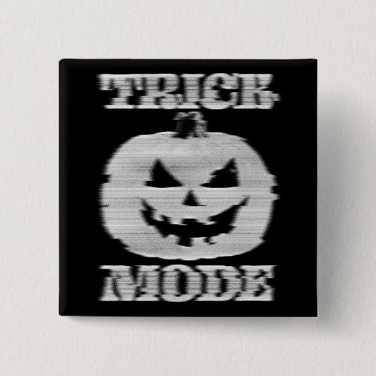 Trick Mode Glitchy Pumpkin Button (Vorderseite)