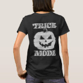 Trick Mode Glitchy Pumpkin Front & Back T-Shirt (Rückseite)