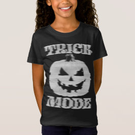 Trick Mode Glitchy Pumpkin Kids T-Shirt