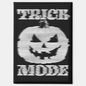 Trick Mode Glitchy Pumpkin Magnet (Vorderseite)