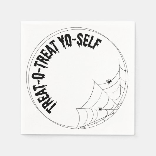 Trick-o-Leckerei-Jo-Luxus-Serviette - Halloween Serviette (Vorderseite)