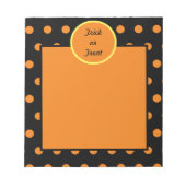 Trick oder Bearbeiten von Notepad (Schwarz & Orang Notizblock (Vorderseite)