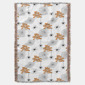 Trick oder Bearbeitung Typografie mit Spinnen Must Decke (Vorderseite Vertikal)