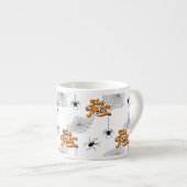 Trick oder Bearbeitung Typografie mit Spinnen Must Espressotasse (Vorderseite Rechts)