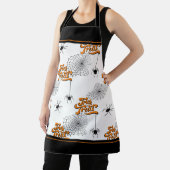 Trick oder Bearbeitung Typografie mit Spinnen Must Schürze (InSitu)