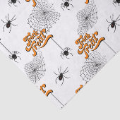 Trick oder Bearbeitung Typografie mit Spinnen Must Seidenpapier (Ausschnitt)