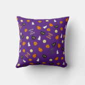 Trick oder Bearbeitung über das gesamte Muster Kissen (Rückseite)