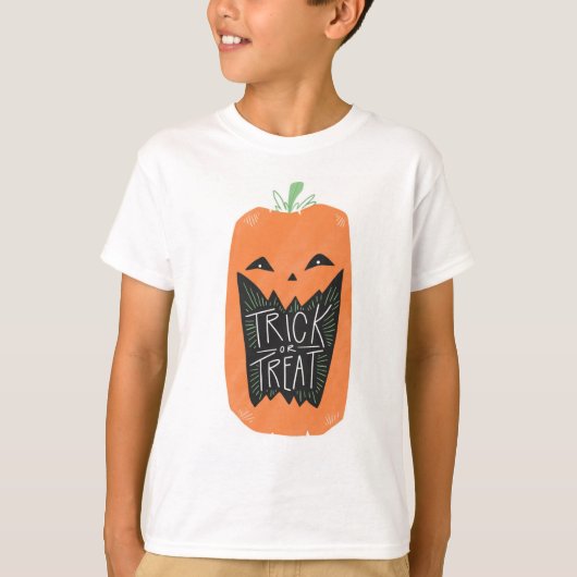 Trick oder Bearbeitung von Jack-O-Lantern T-Shirt (Vorderseite)